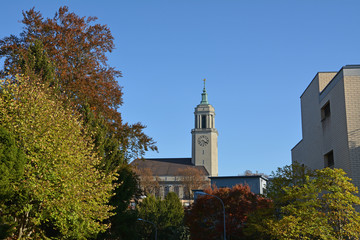 Fototapeta na wymiar Neue Kirche Fluntern, Zürich