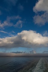 Clouds above nordic sea