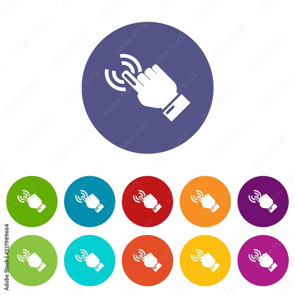 Poster cursor hand icon. simple illustration of cursor hand vector icon for web