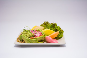 food dish sushi cocktails