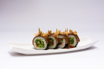 food dish sushi cocktails