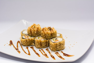 food dish sushi cocktails