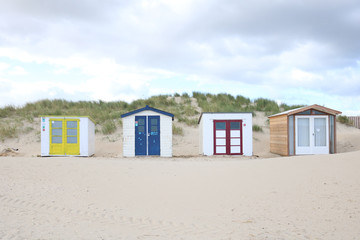 Fototapeta na wymiar Houses along the beach