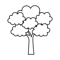 tree plant isolated icon