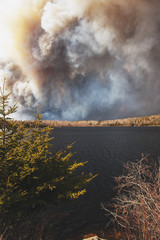 Nova Scotia forest fire