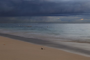Stormy skies over a sea