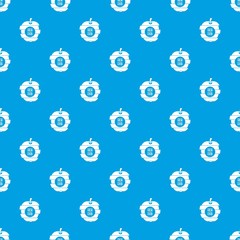 Fresh food pattern vector seamless blue repeat for any use