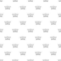 Regal crown pattern vector seamless repeating for any web design