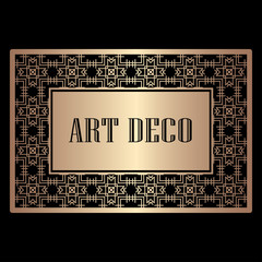 Art Deco border frame