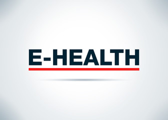 E-health Abstract Flat Background Design Illustration