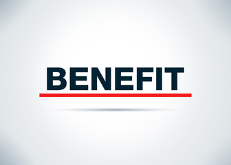 Benefit Abstract Flat Background Design Illustration