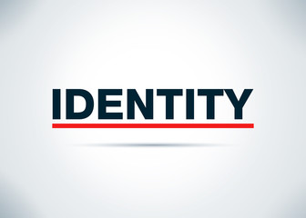 Identity Abstract Flat Background Design Illustration