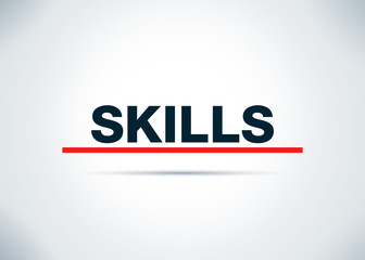 Obraz premium Skills Abstract Flat Background Design Illustration