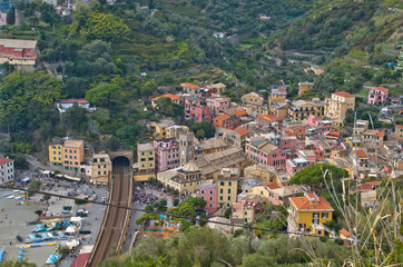 Fototapeta na wymiar monterosso al mare cinque terre view from the top