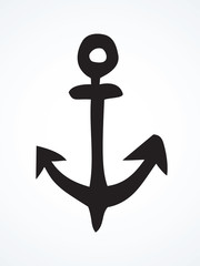 Anchor. Vector drawing