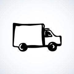 Truck. Vector drawing