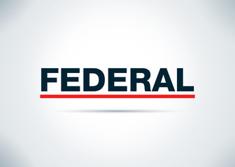 Federal Abstract Flat Background Design Illustration