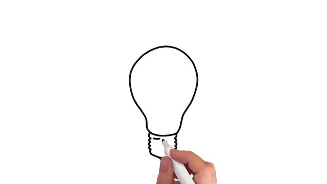 Idee Glühbirne - Whiteboard Animation