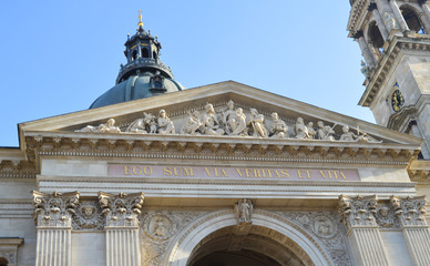 St. Stephen's Basilica (Szent Istvan Bazilika) in Budapest on December 29, 2017.