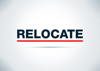Relocate Abstract Flat Background Design Illustration