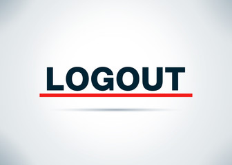 Logout Abstract Flat Background Design Illustration