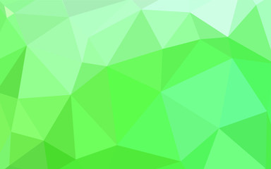 Fototapeta na wymiar Light Green vector shining triangular cover.