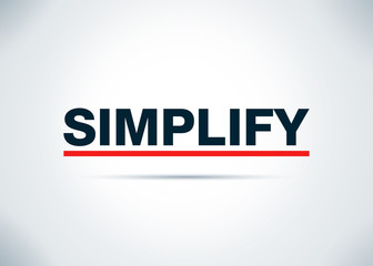 Simplify Abstract Flat Background Design Illustration