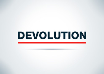 Devolution Abstract Flat Background Design Illustration