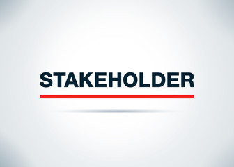 Stakeholder Abstract Flat Background Design Illustration
