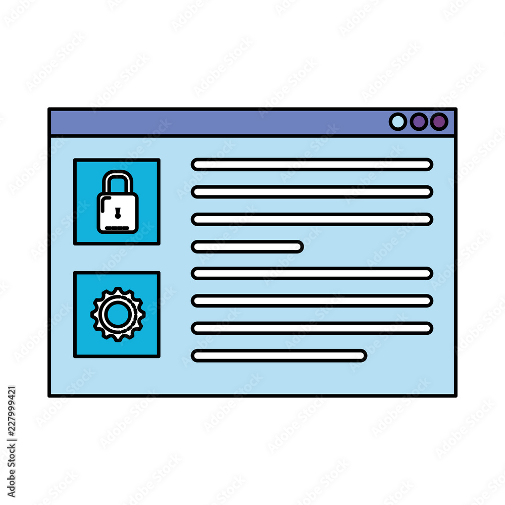 Poster template webpage with security setup