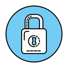 safe secure padlock icon