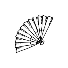 fan icon. sketch isolated object
