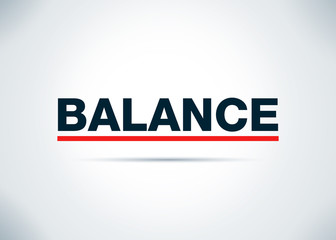 Balance Abstract Flat Background Design Illustration