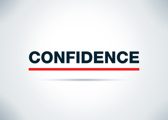 Confidence Abstract Flat Background Design Illustration