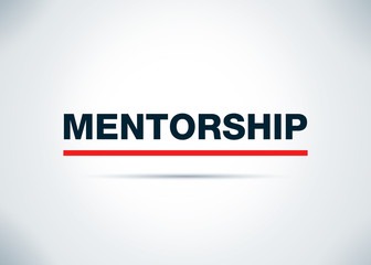 Mentorship Abstract Flat Background Design Illustration