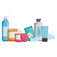 set of facial creams products