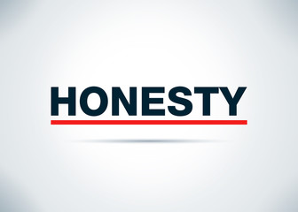 Honesty Abstract Flat Background Design Illustration