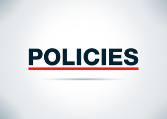 Policies Abstract Flat Background Design Illustration