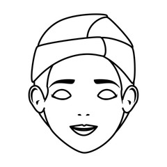 woman in towel treatment character