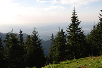 Scenery of Carpathians, Fagaras Mountains of Transylvania, Romania