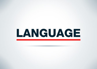 Language Abstract Flat Background Design Illustration