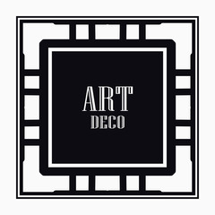 Obraz premium Art Deco border frame