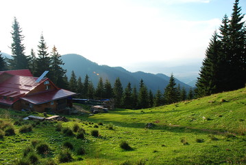 Evening in the Carpathian Mountains, Transylvania, Romania