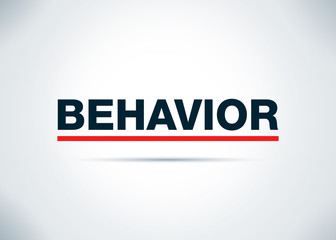 Behavior Abstract Flat Background Design Illustration