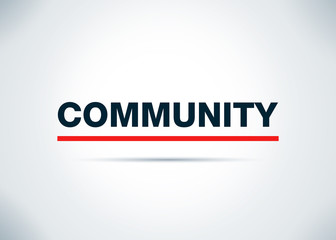 Community Abstract Flat Background Design Illustration