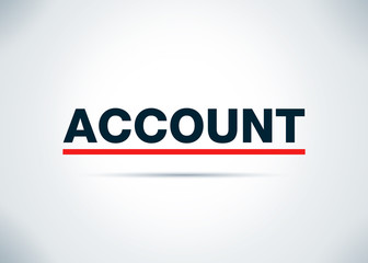 Account Abstract Flat Background Design Illustration