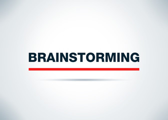Brainstorming Abstract Flat Background Design Illustration