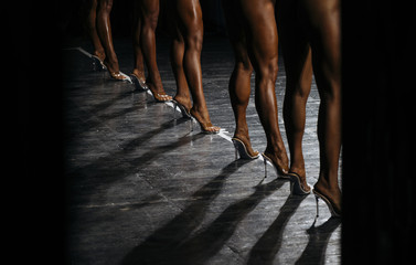 back slender legs women fitness bikini bodybuilding competitions