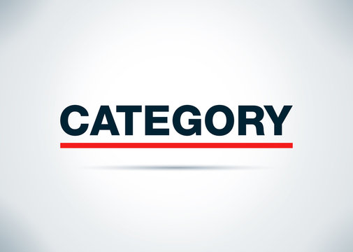 Category Abstract Flat Background Design Illustration
