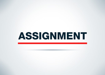 Assignment Abstract Flat Background Design Illustration